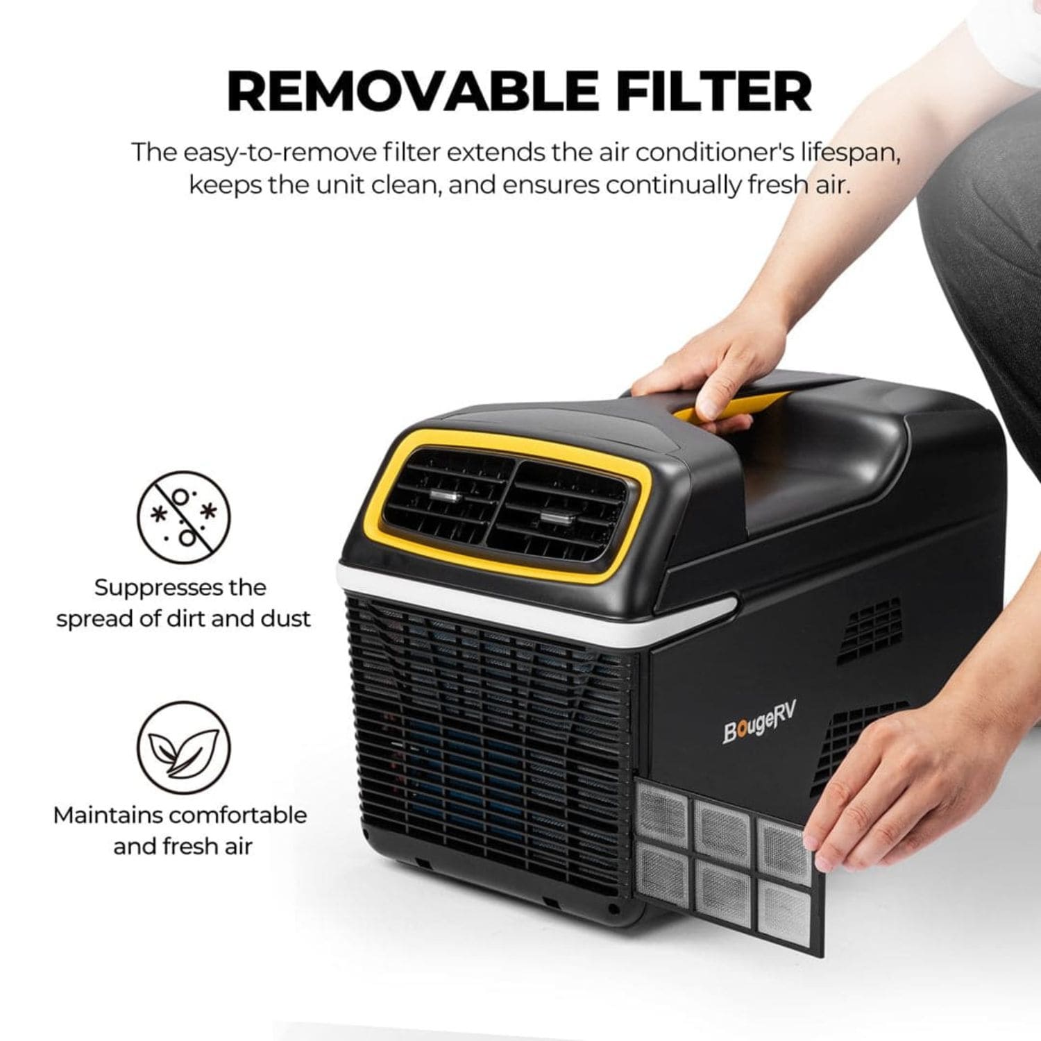 BougeRV 4000BTU Air Conditioner Removable Filter