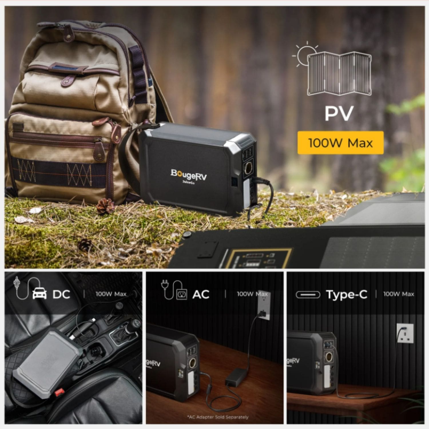 BougeRV JuiceGo 240Wh Portable Power Station | Outbound Power