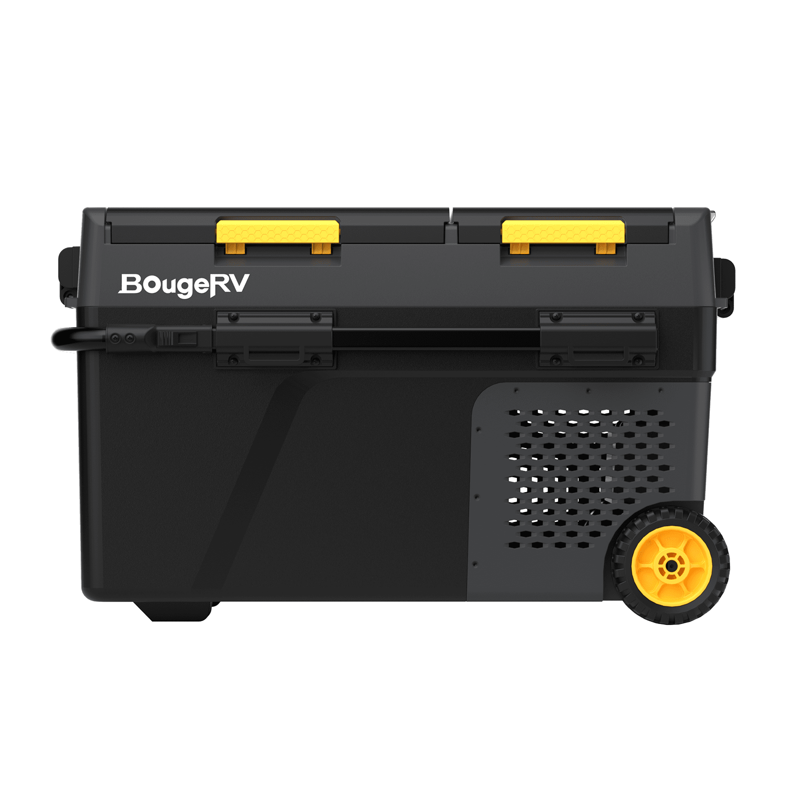 BougeRV New CRD2 V2.0 43QT Dual Zone 12V Portable Fridge side view