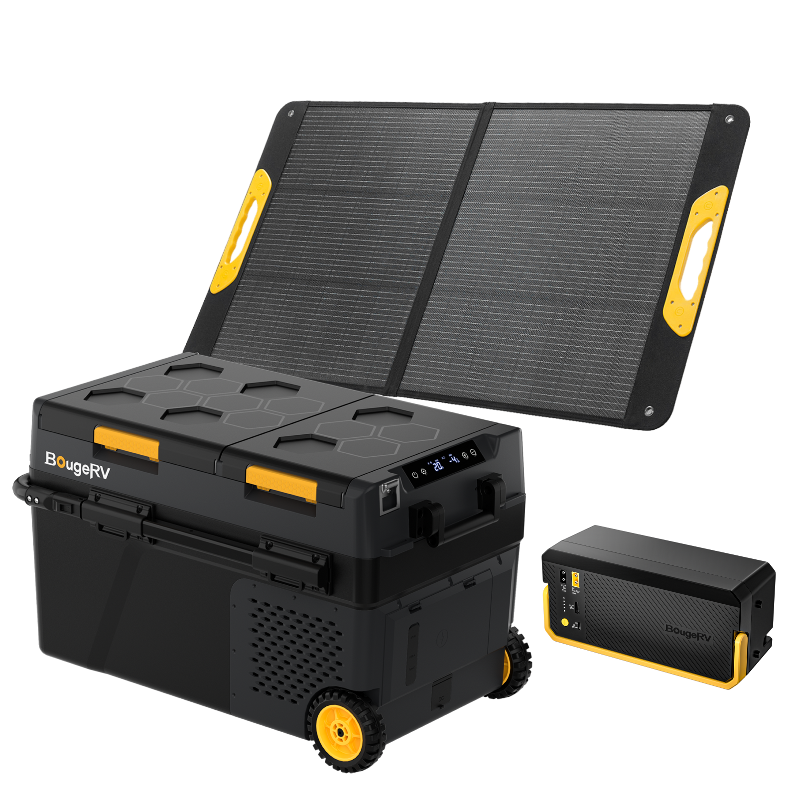 BougeRV New CRD2 V2.0 43QT Dual Zone 12V Portable Fridge