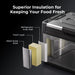 BougeRV New Rocky V3.0 41QT Dual Zone 12V Car Fridge  - Superior insulation for keeping your food fresh