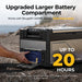 BougeRV New Rocky V3.0 41QT Dual Zone 12V Car Fridge - Upgraded larger battery compartment