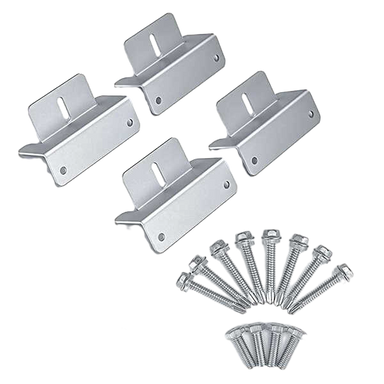 BougeRV Solar Panel Mounting Z Bracket Mount Kits - 4 Units Z Brackets