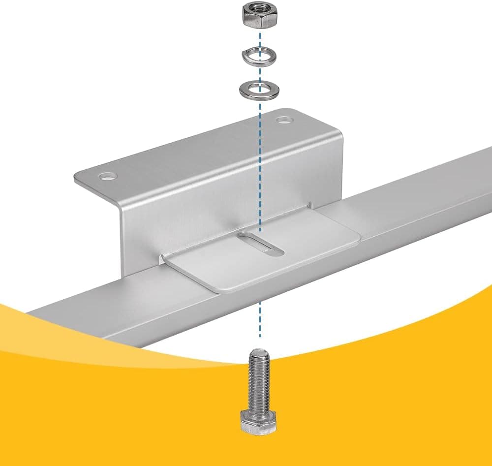 BougeRV Solar Panel Mounting Z Bracket Mount Kits - how to install