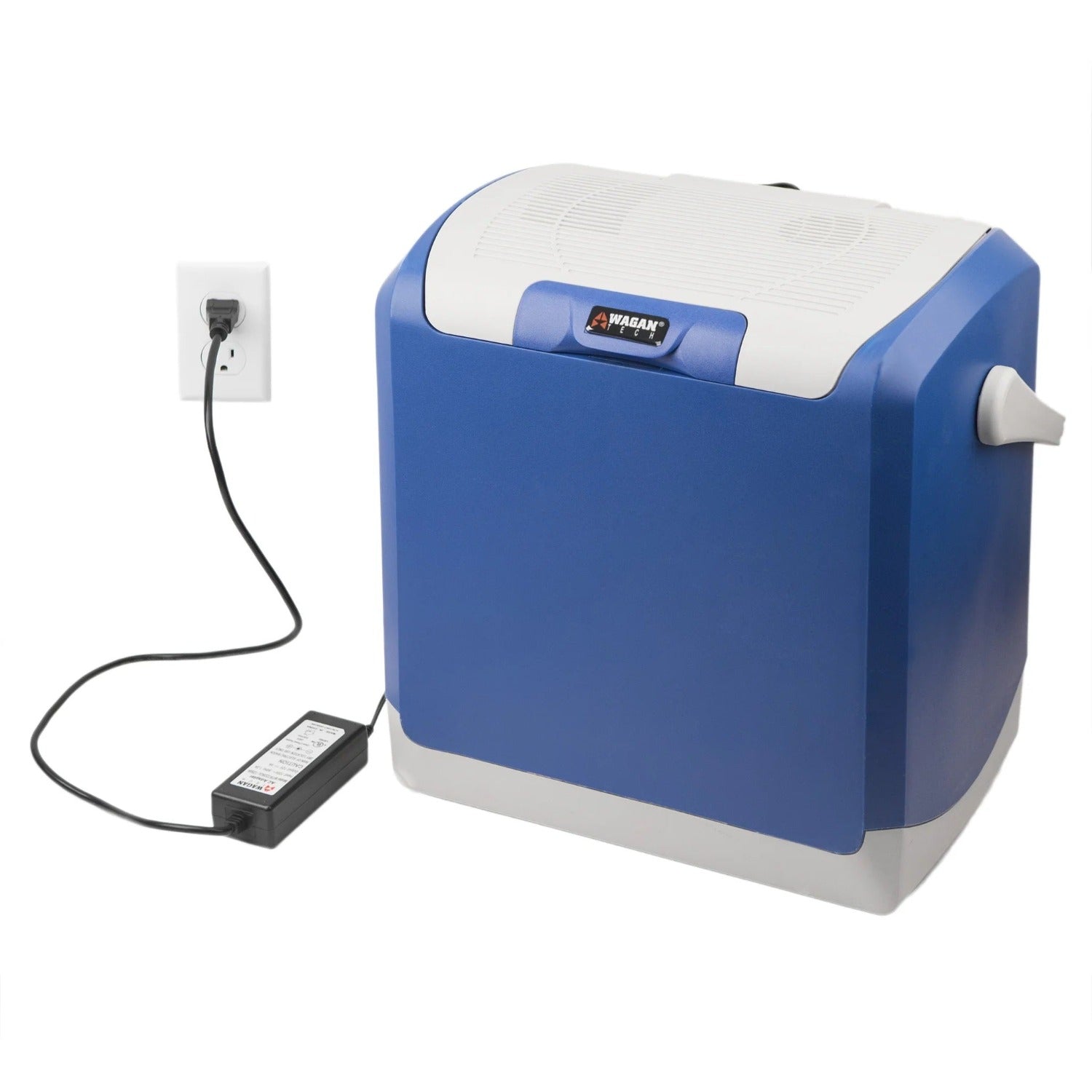 Car Cooler Charging With Wagan Tech AC to DC 5 Amp Power Adapter