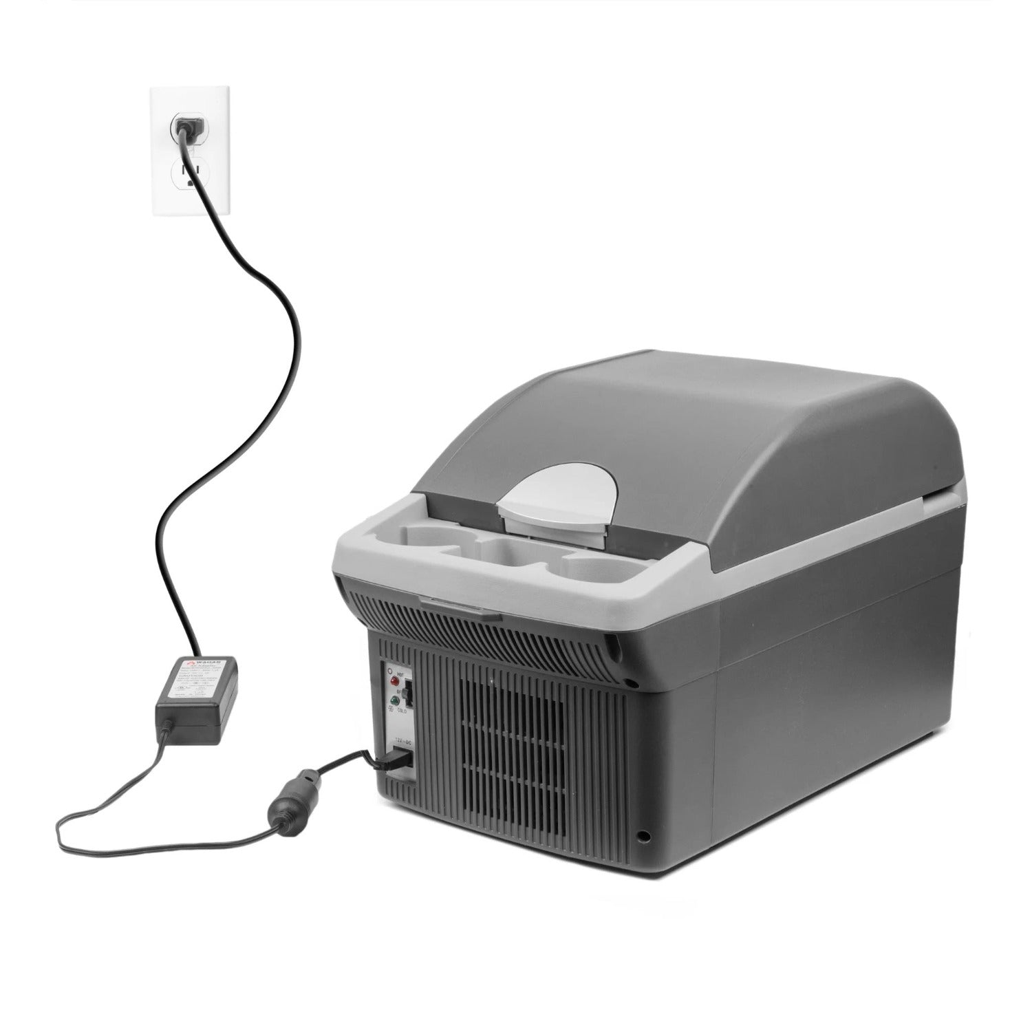 Car Frudge Charging With Wagan Tech AC to DC 5 Amp Power Adapter