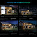 Collage of a house with various lighting and power status indicators, emphasizing off-grid performance with Anker SOLIX X1 Home Energy Storage System