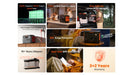 Collage of images showcasing a Jackery Explorer 1500 v2 Portable Power Station with features and usage scenarios.