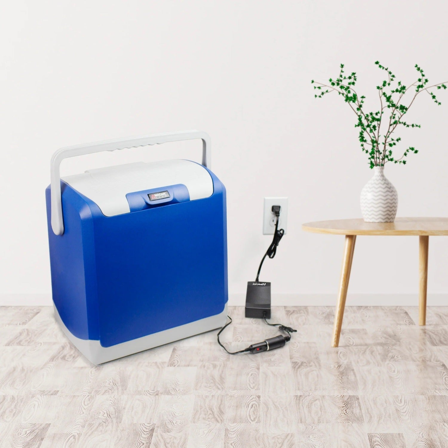 Cooler Connected With Wagan Tech AC to DC 10 Amp Power Adapter