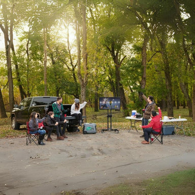 Cummins Onan P4500i Inverter Generator in camping field