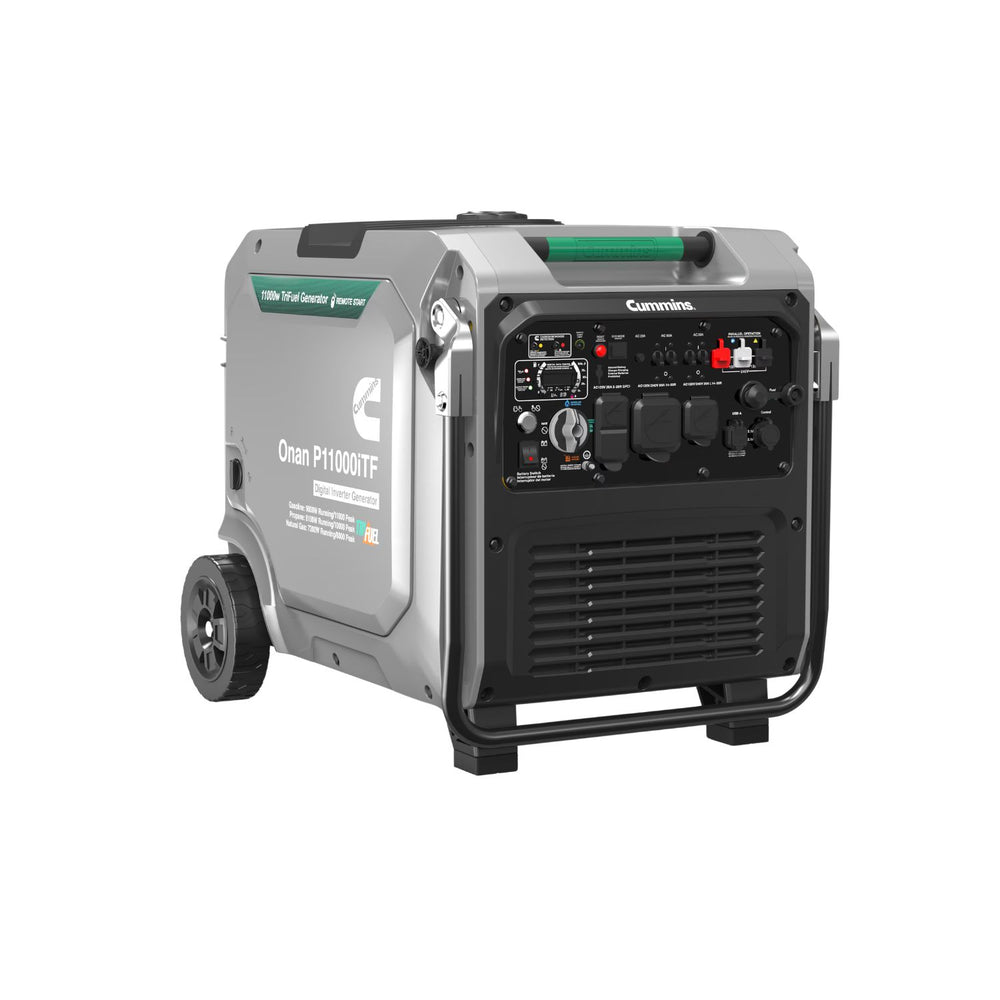 Cummins Onan P11000iTF Tri-Fuel Portable Inverter Generator back view