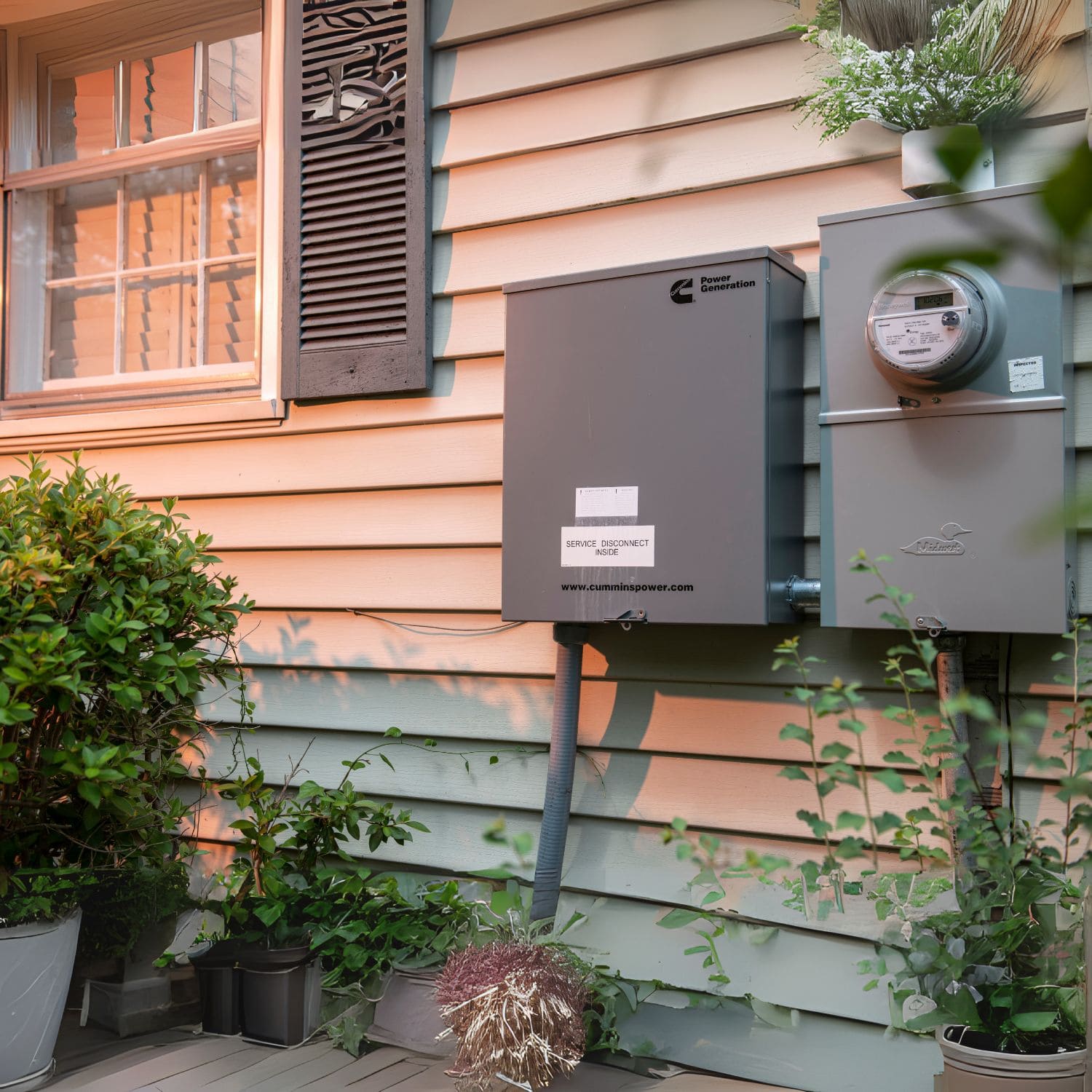 Cummins RS20A 20kW Home Standby Generator with ATS or service disconnect switch