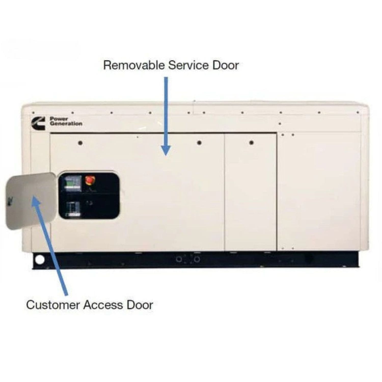 Cummins RS30 30kW Home Standby Generator Back View