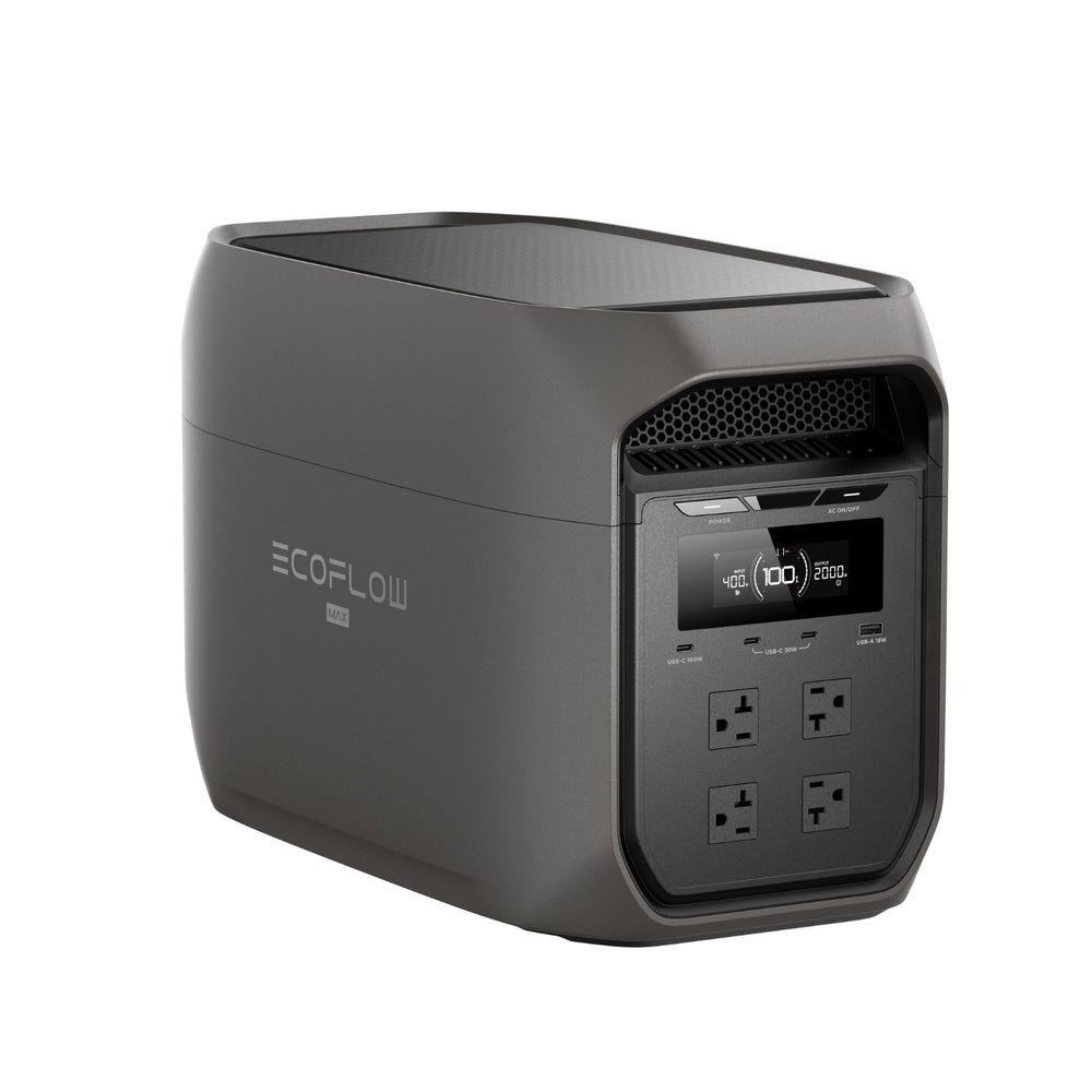 DELTA 3 Max Portable Power Station Black right view