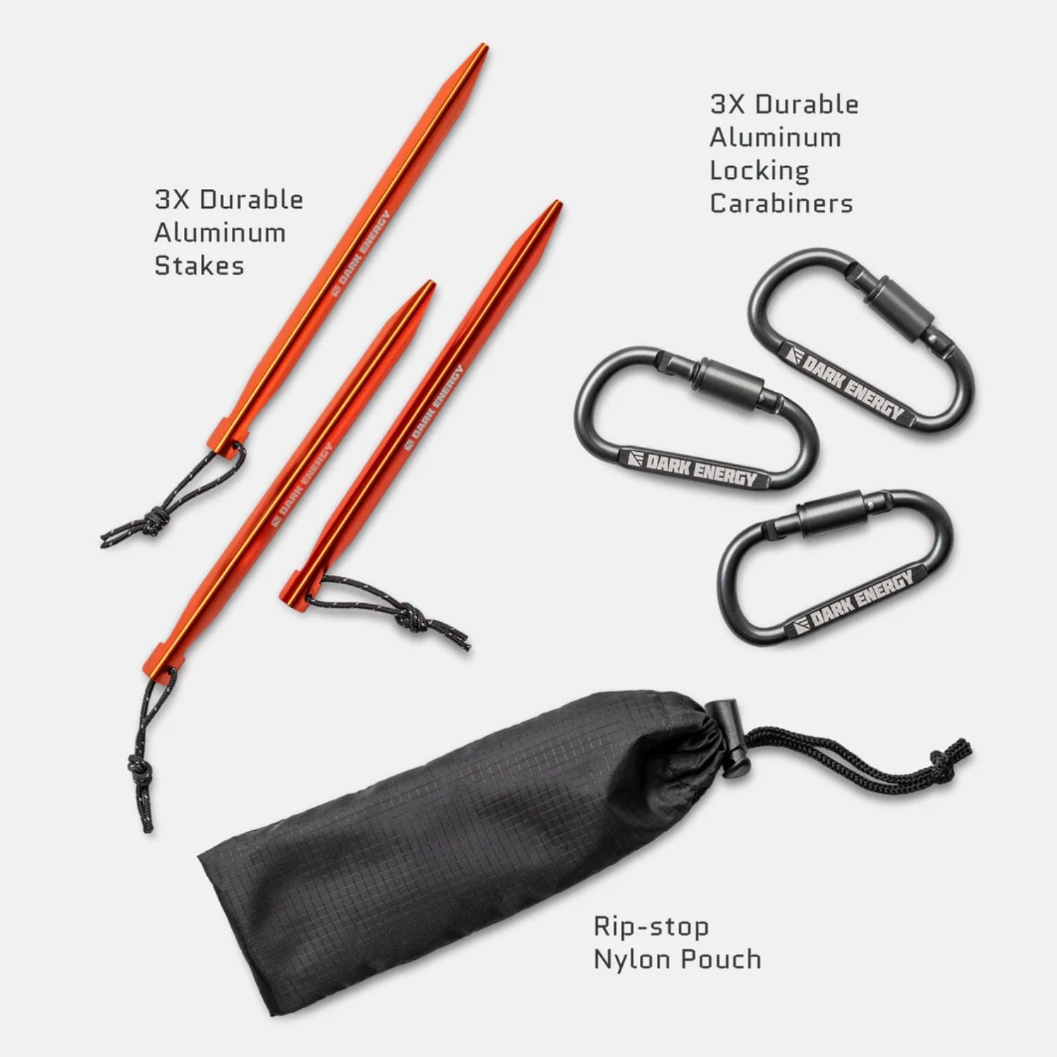 Dark Energy 56W Spectre Solar Panel Accessories Kit inclusions 