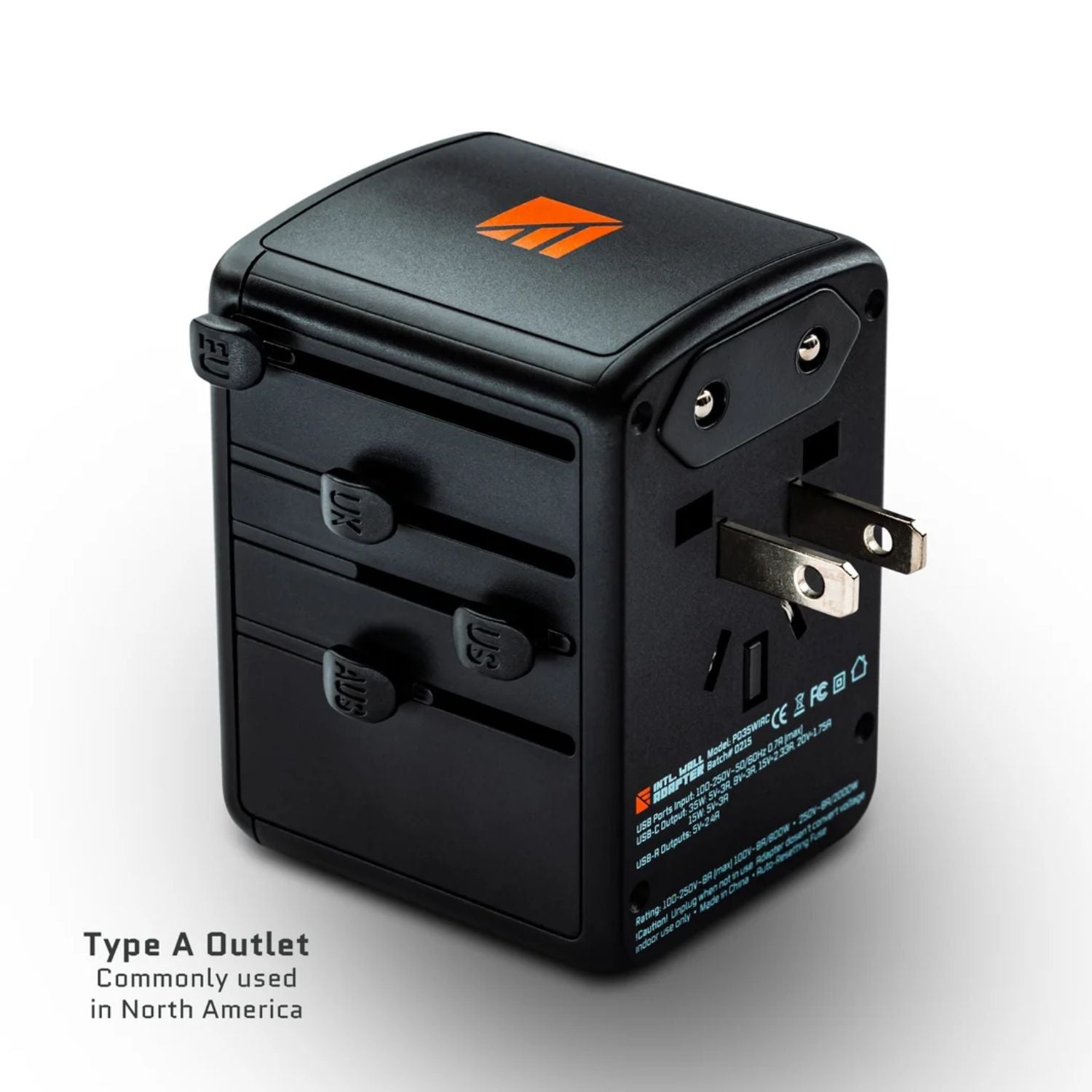 Dark Energy Int'l Wall Adapter - Type A Outlet