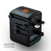 Dark Energy Int'l Wall Adapter - Type G Outlet 