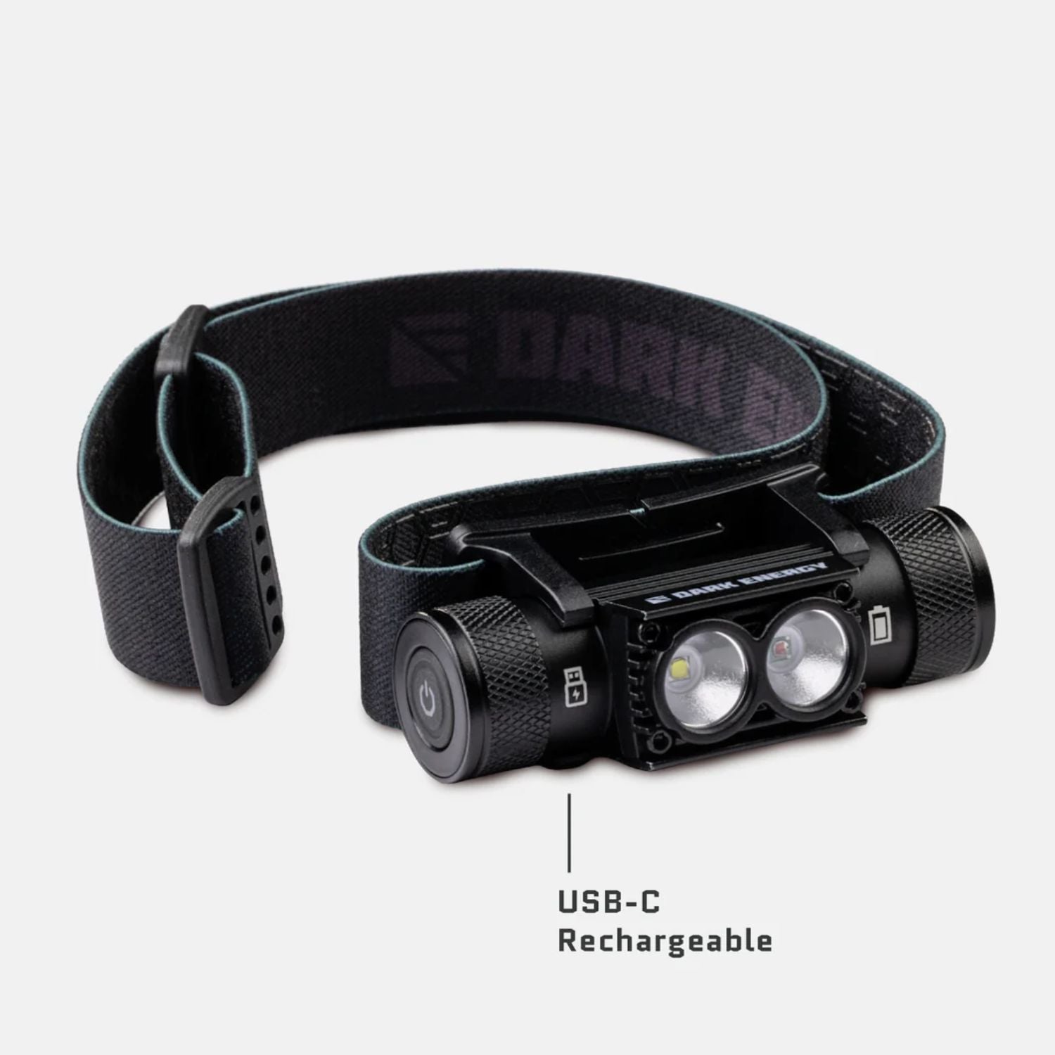 Dark Energy Oracle Headlamp - 900 Lumens Black - USB-C Rechargeable 