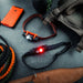 Dark Energy Oracle Headlamp - 900 Lumens Black and Orange 