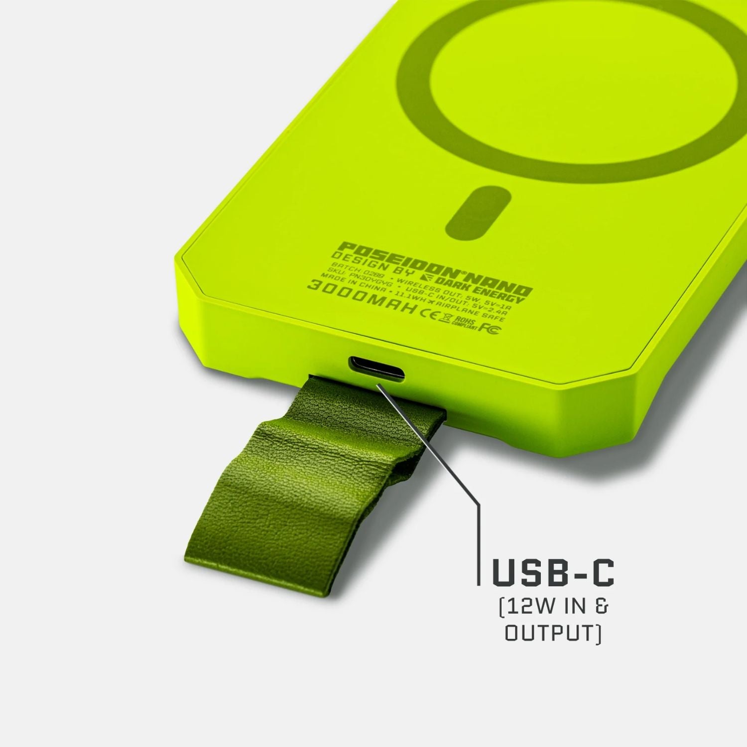 Dark Energy Poseidon Nano Power Bank - Green USB C Output
