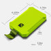 Dark Energy Poseidon Nano Power Bank - Green features dimensions