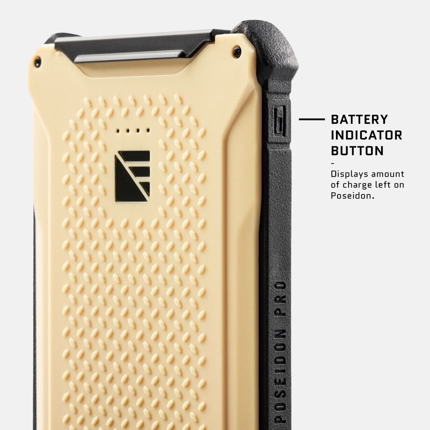 Dark Energy Poseidon Pro Power Bank - Desert - Battery indicator button