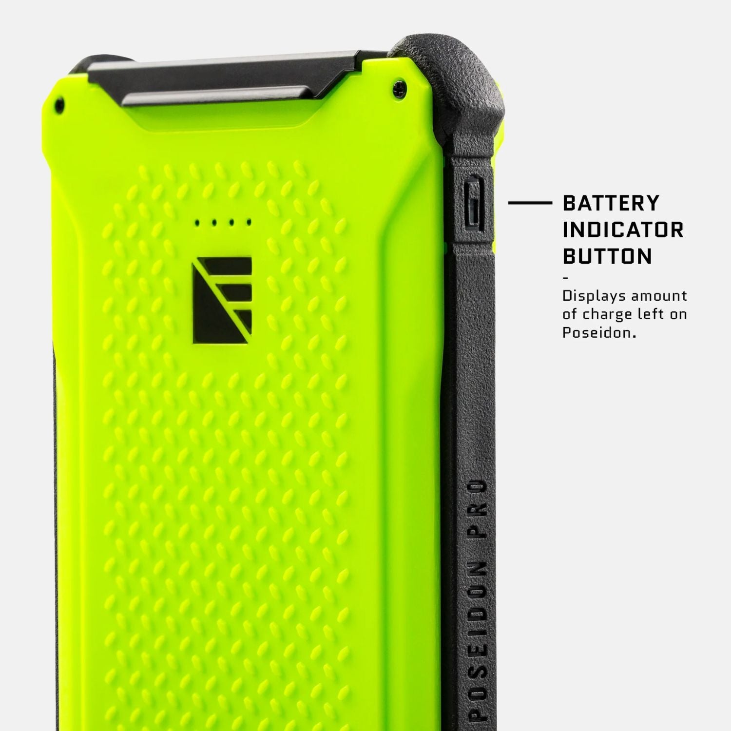 Dark Energy Poseidon Pro Power Bank - Green - Battery indicator Button