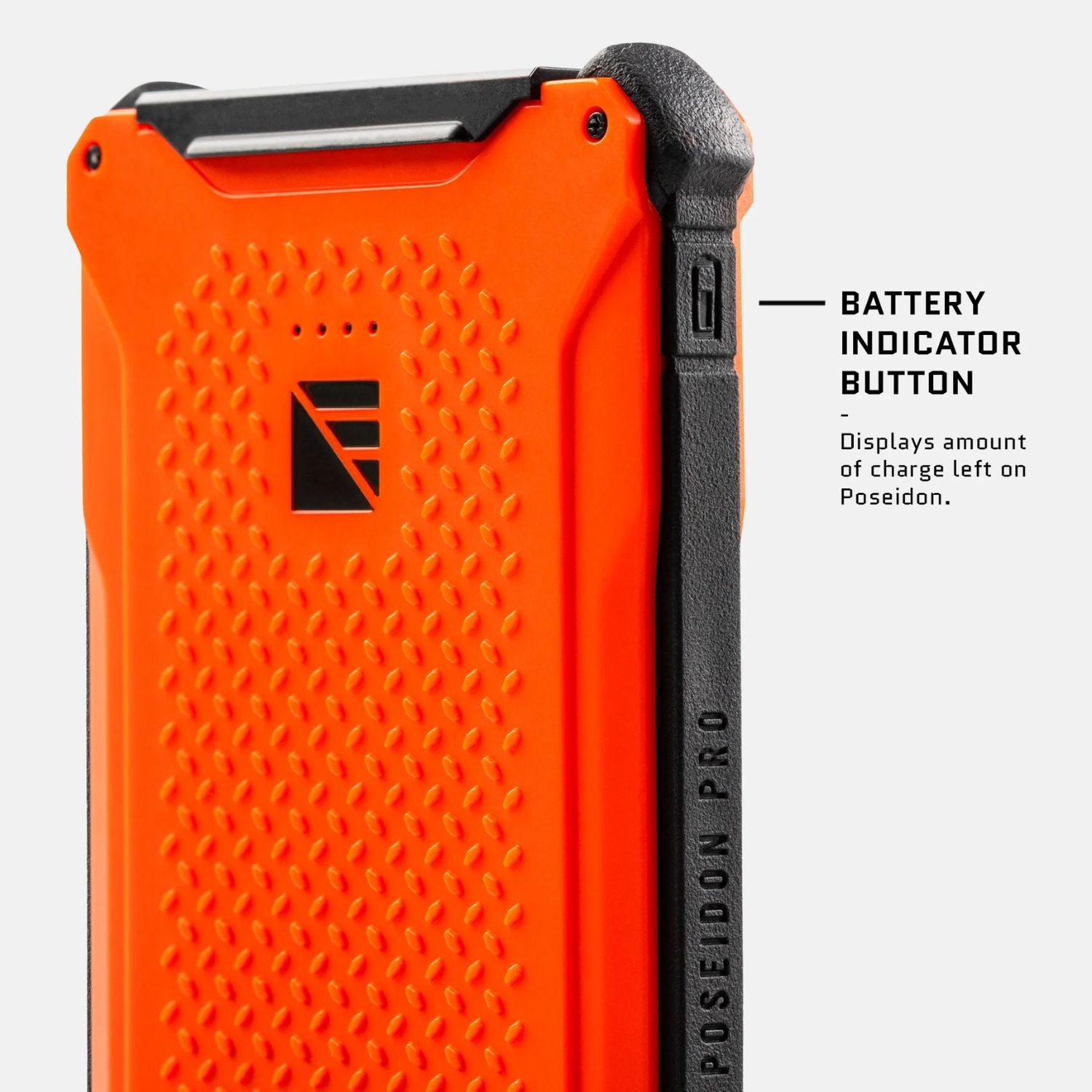 Dark Energy Poseidon Pro Power Bank - Hi-Vis Orange - Battery Indicator Button