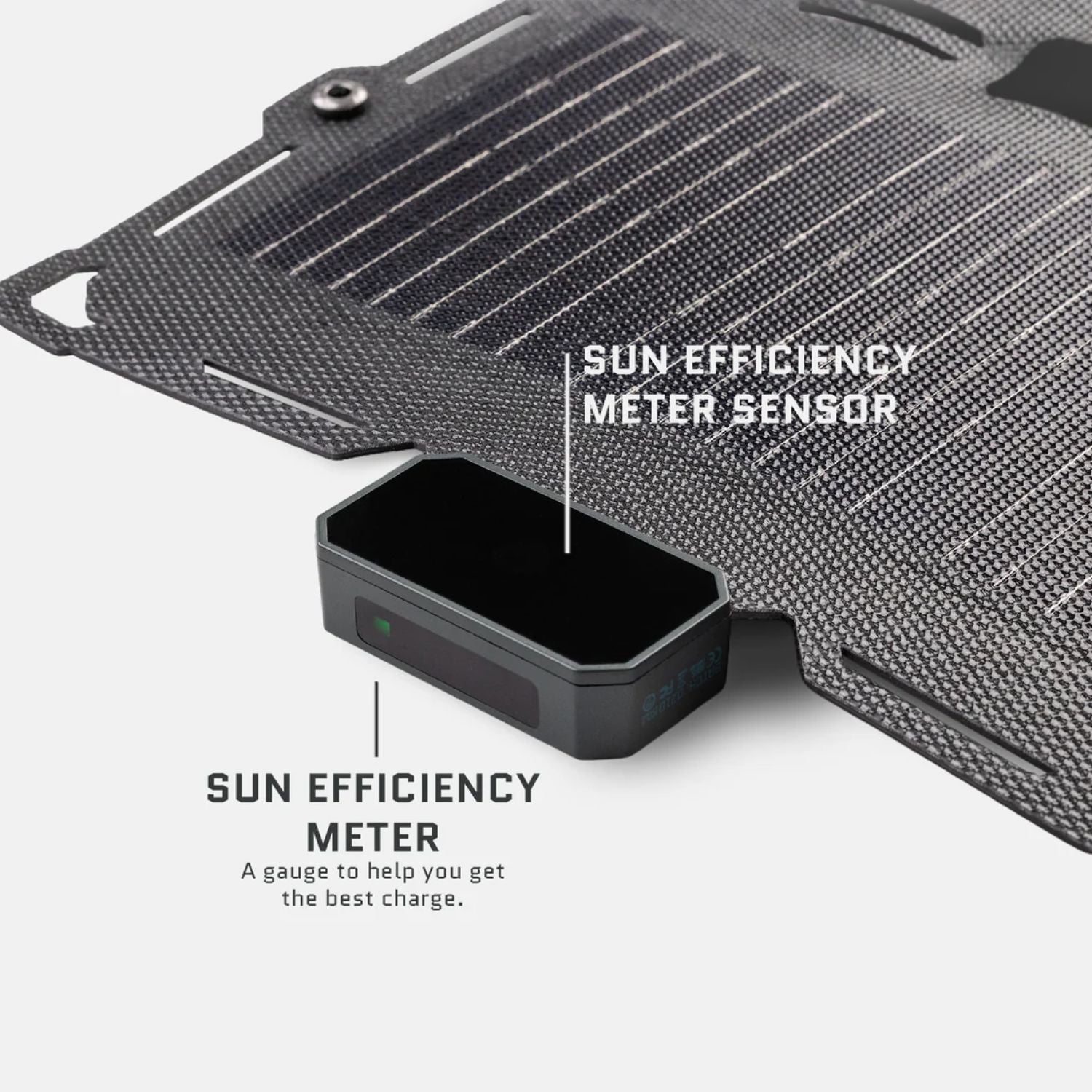 Dark Energy Spectre 18W Solar Panel - Gray - Sun efficiency meter sensor