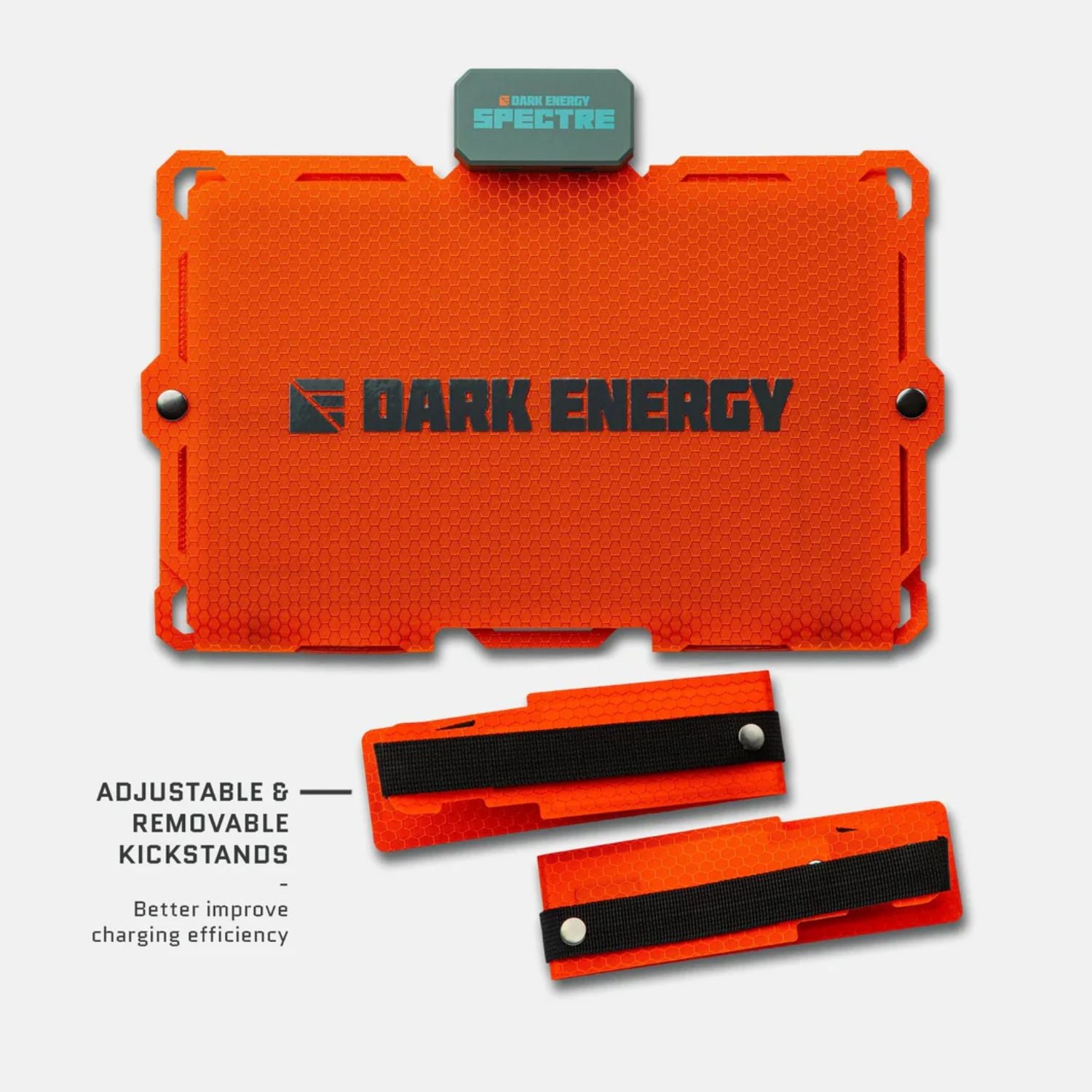 Dark Energy Spectre 18W Solar Panel - Orange - Adjustable and Removable kickstands