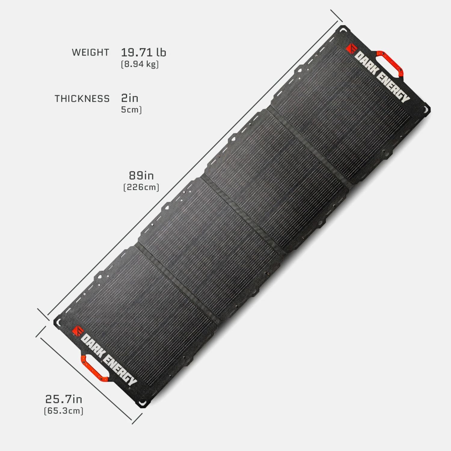 Dark Energy Spectre 200W Solar Panel dimensions 