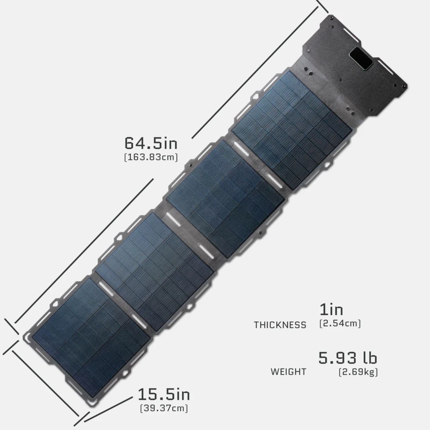 Dark Energy Spectre 56W Solar Panel dimensions 