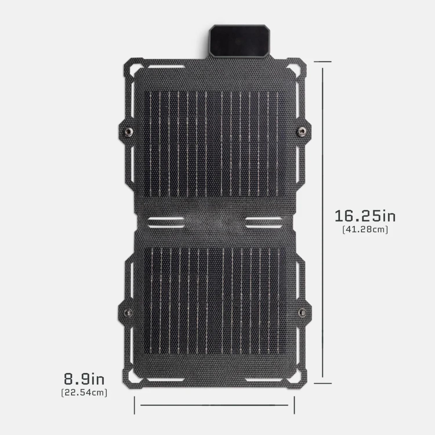 Dark Energy Spectre 8W Solar Panel - Gray - Solar Panel dimensions 