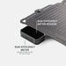 Dark Energy Spectre 8W Solar Panel - Gray  - Sun efficiency meter 