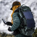 Dark Energy Spectre 8W Solar Panel - Gray at the back of a woman