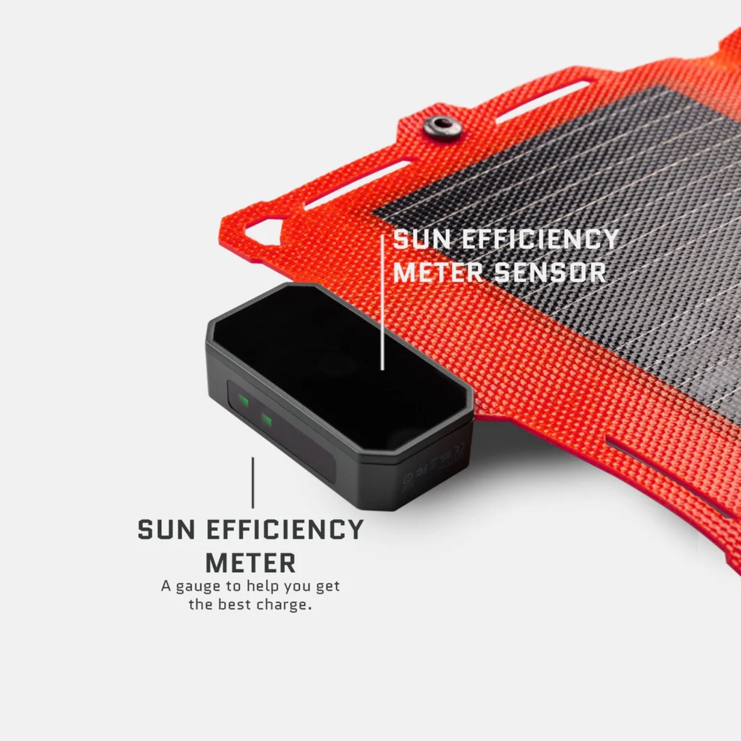 Dark Energy Spectre 8W Solar Panel - Orange - Sun efficiency meter 