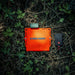 Dark Energy Spectre 8W Solar Panel - Orange on the ground 