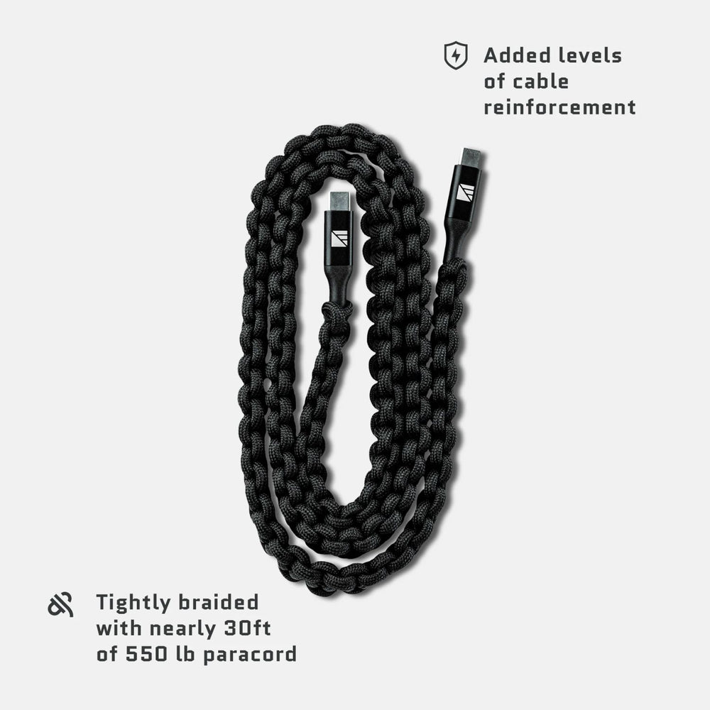 Dark Energy USB-C to USB-C Cable - Black features