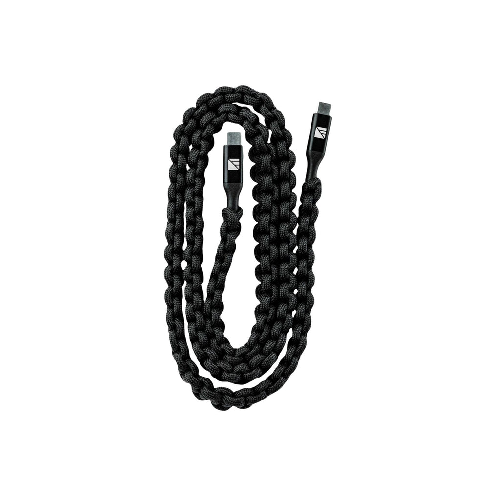 Dark Energy USB-C to USB-C Cable - Black with white background