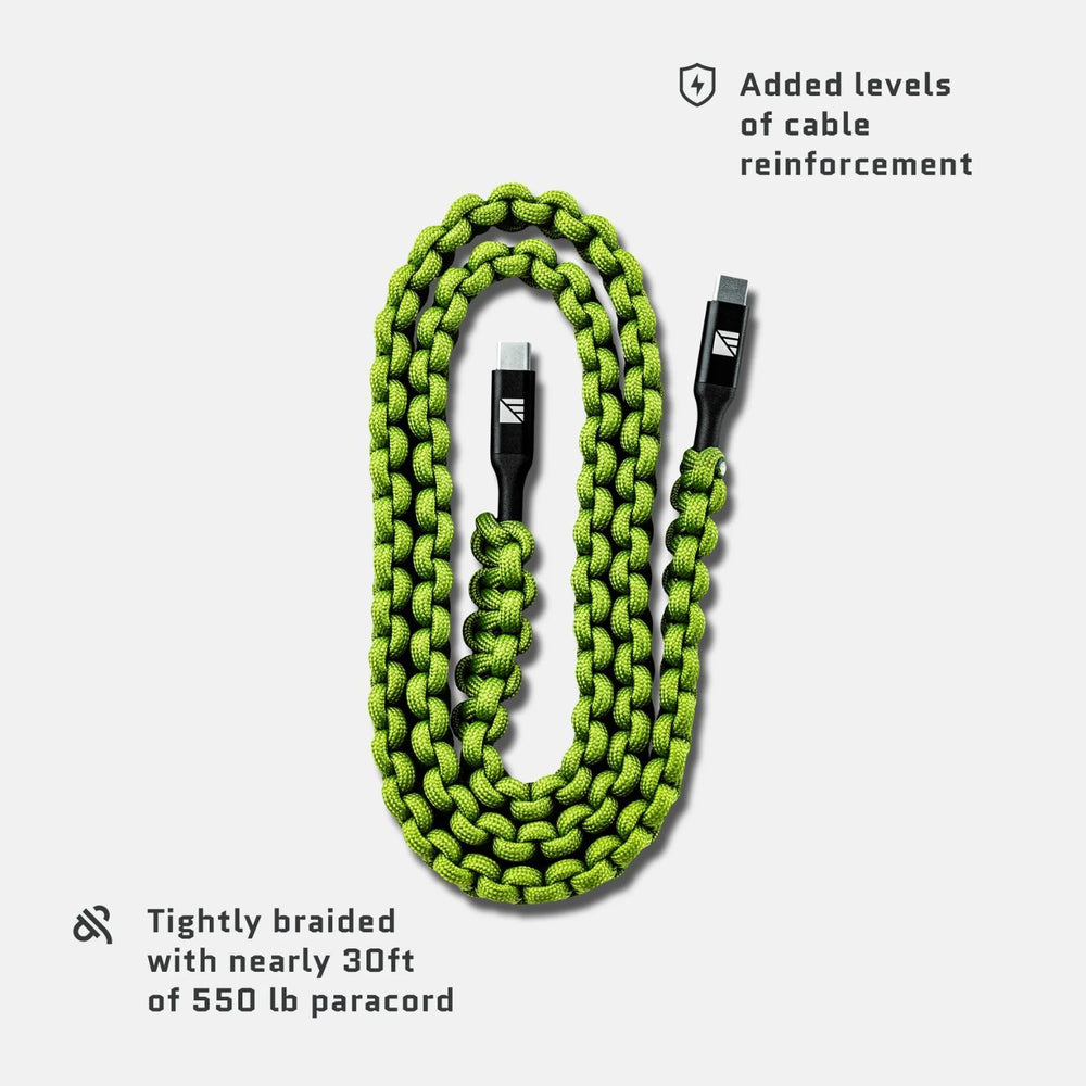 Dark Energy USB-C to USB-C Cable - Green features