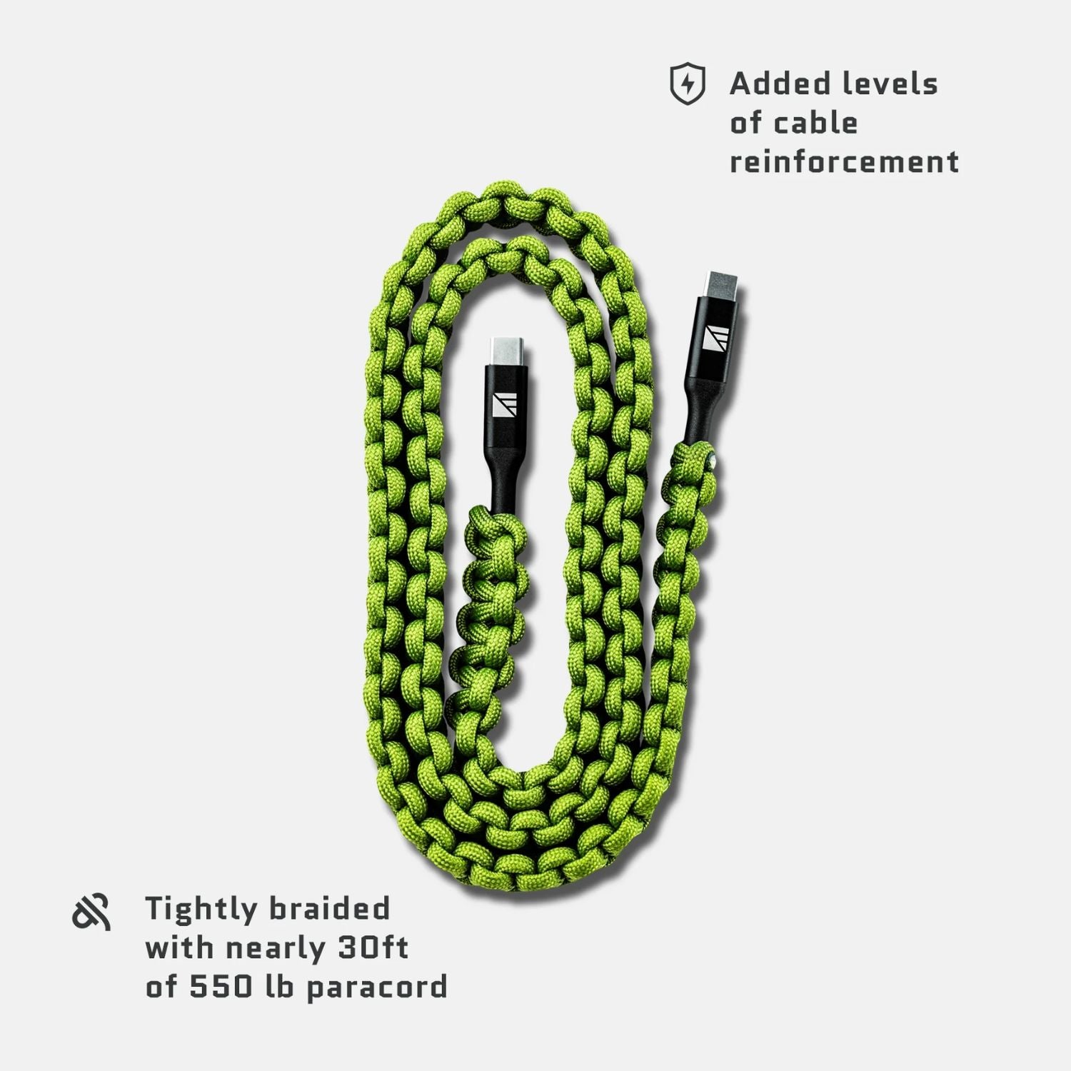 Dark Energy USB-C to USB-C Cable - Green features