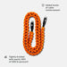 Dark Energy USB-C to USB-C Cable - Orange features