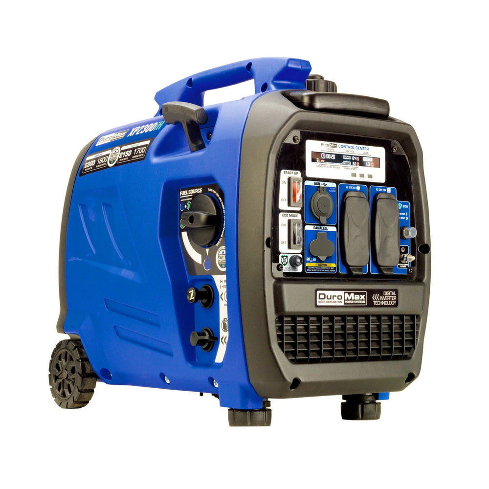 DuroMax XP2300iH Dual Fuel 1800W/2300W Portable Inverter Generator | CO Alert