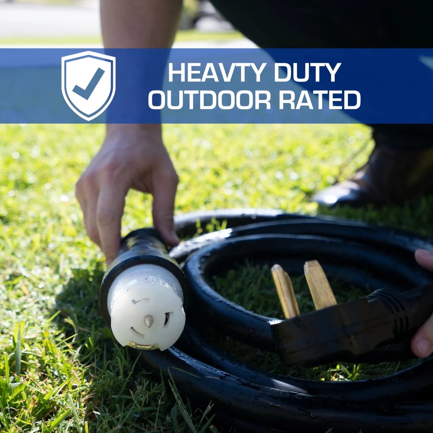 DuroMax 50-Amp 25-Foot 6-Gauge  Power Cord Is Heavy-Duty Outdoor Rated