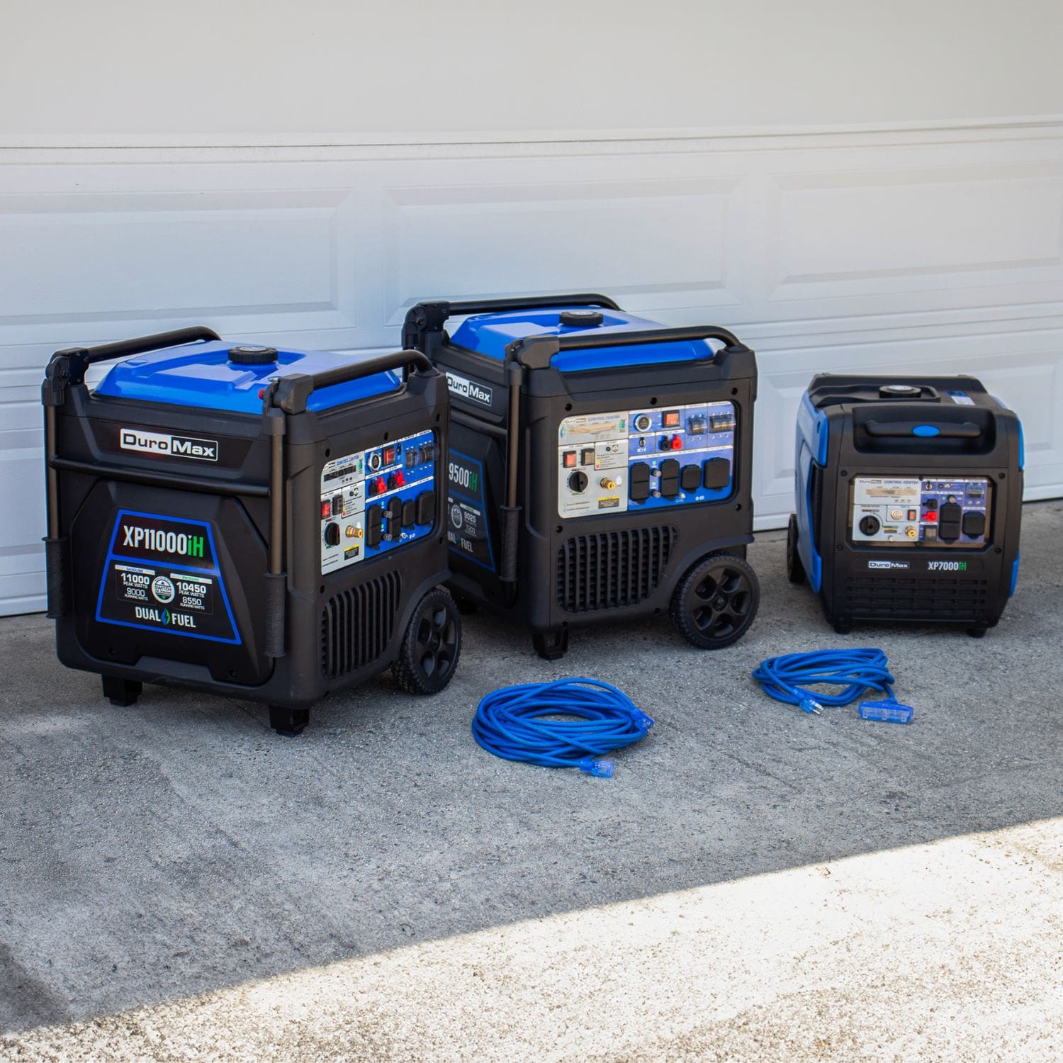 DuroMax XP11000iH Portable Dual Fuel Inverter Generator w/ CO Alert 3 different generators