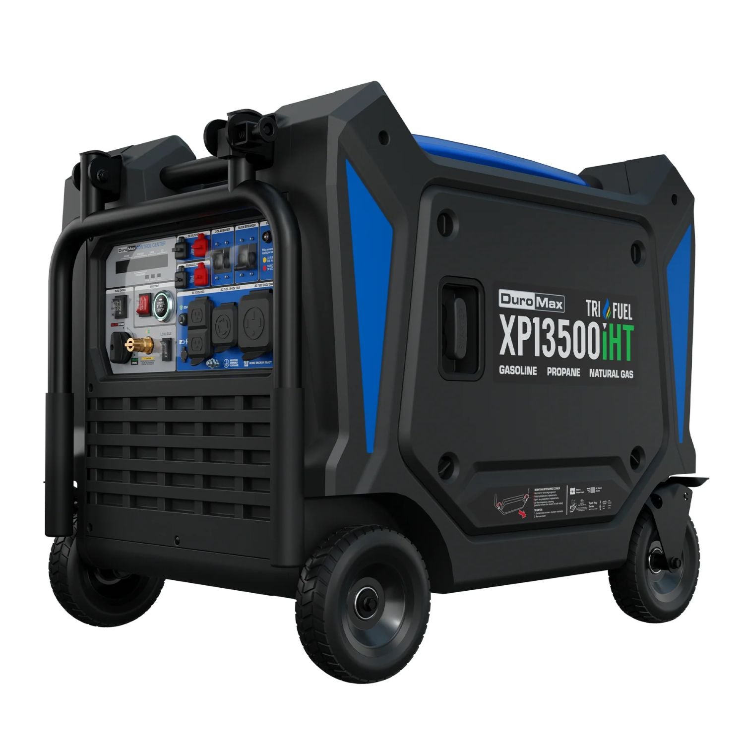 DuroMax XP13500iHT Tri-Fuel 10,500W/13,500W Portable Inverter Generator