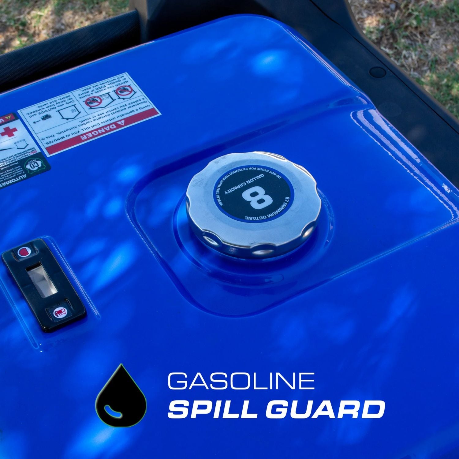 DuroMax XP13500iH Dual Fuel - Gasoline Spill Guard