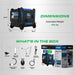 DuroMax XP28000iH Dual Fuel 28000W/22000W Portable Inverter Generator dimensions 