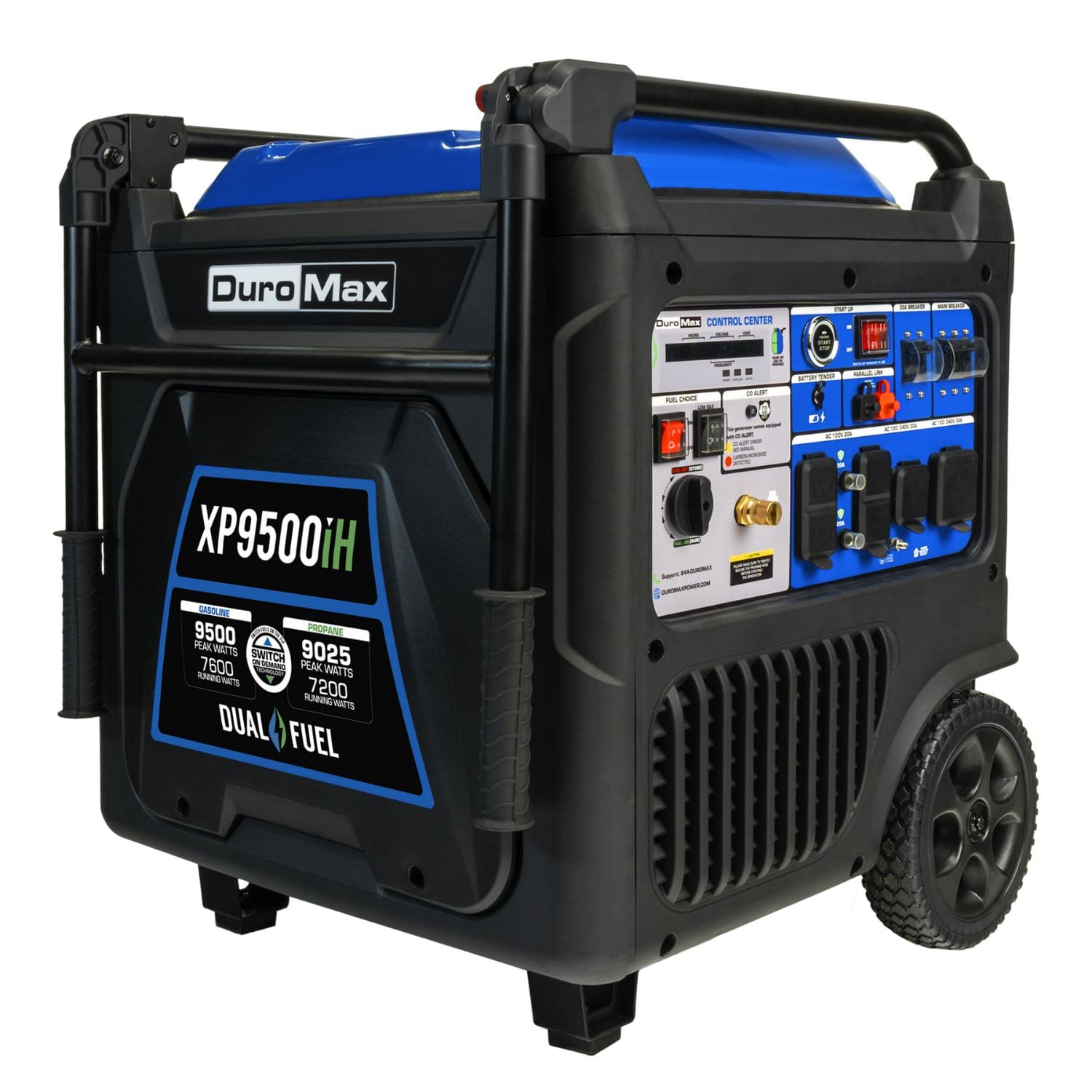 DuroMax XP9500iH Portable Dual Fuel Inverter Generator