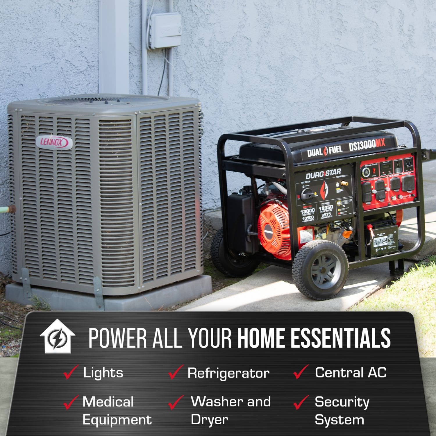 DuroStar DS13000MX Generator power all your home essentials